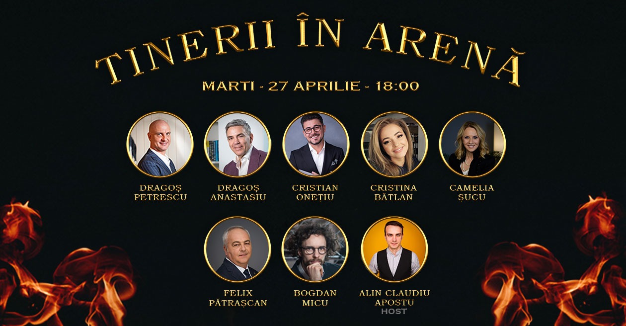 Tinerii în Arenă, ediția a doua: cei 7 finaliști și-au găsit mentorii, după prezentările-fulger în fața juriului