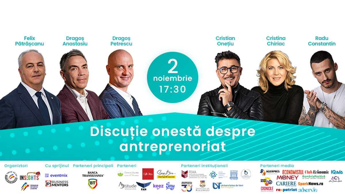 Comunicat de presă: Evenimentul “Vreau să fiu antreprenor”: 4500 de tineri, în dialog cu oameni de afaceri de succes