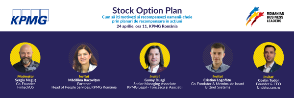 Stock Option Plan – Cum să îți motivezi și recompensezi oamenii-cheie prin planuri de recompensare în acțiuni